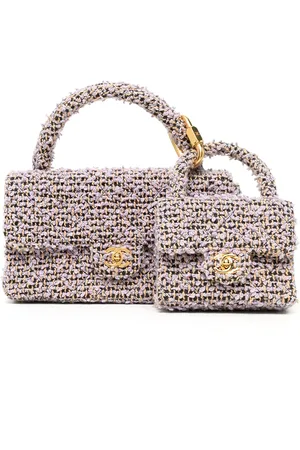 CHANEL 1995-1996 tweed two-in-one handbag set