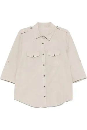 SALVATORE SANTORO Suede shirt
