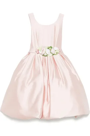 COLORICHIARI Floral-appliqu?? dress