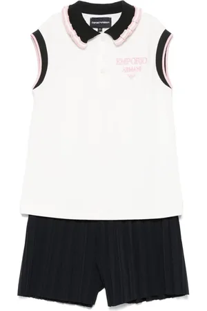 Emporio Armani Logo-embroidered shorts set