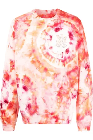 AMIRI Tie-dye logo-patch sweatshirt