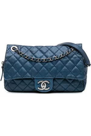 CHANEL 2012 Jumbo Iridescent Quilted Caviar Easy Flap shoulder bag