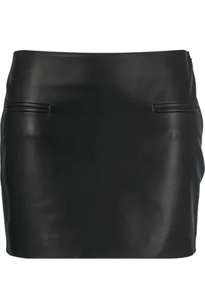 Salvatore Ferragamo Welt pockets leather miniskirt