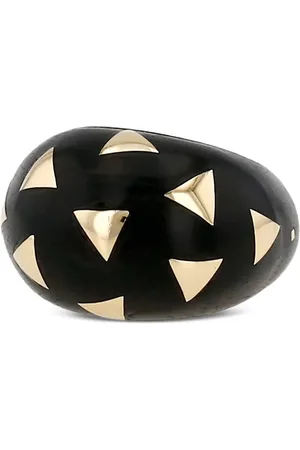 Van cleef 1970s yellow gold wood ring