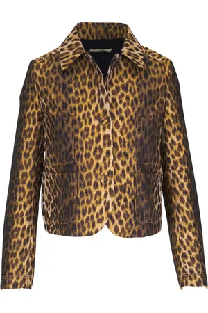 ODEEH Leopard-print jacket
