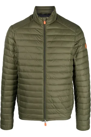save the duck Logo-patch puffer jacket