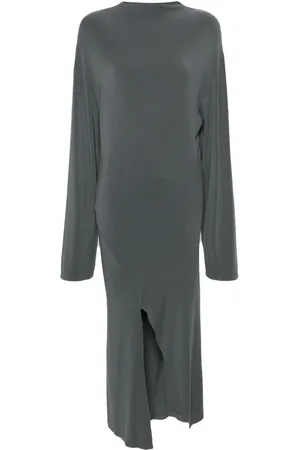 Jade Cropper Drop-shoulder jersey maxi dress