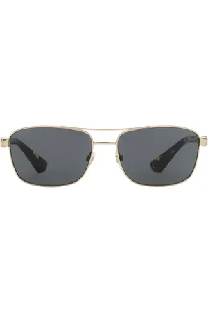 Burberry Metal-frame rectangular sunglasses