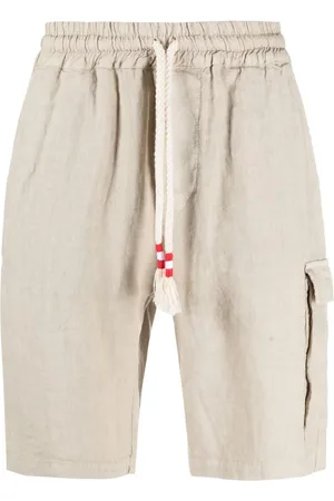 MC2 SAINT BARTH Drawstring linen shorts