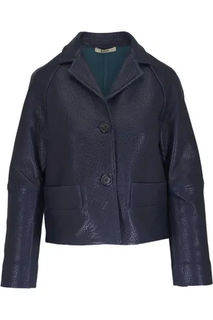 ODEEH Textured leather jacket