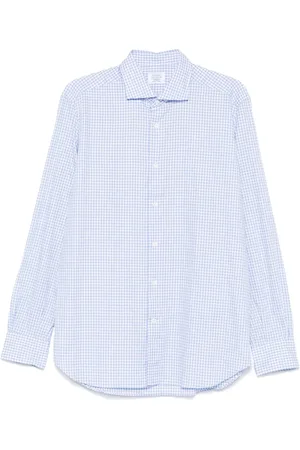 MAZZARELLI Gingham-check shirt