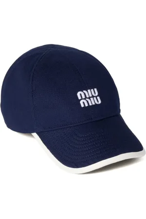 Miu Miu Drill logo-embellished cap