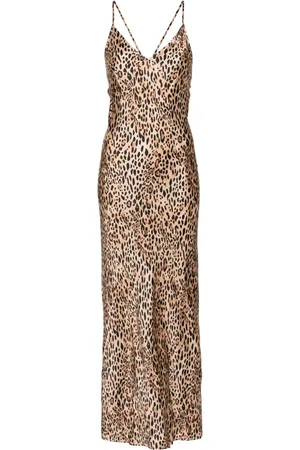 MC2 SAINT BARTH Eydis leopard-print slip maxi dress
