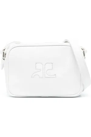 Courrèges Logo-patch leather camera bag