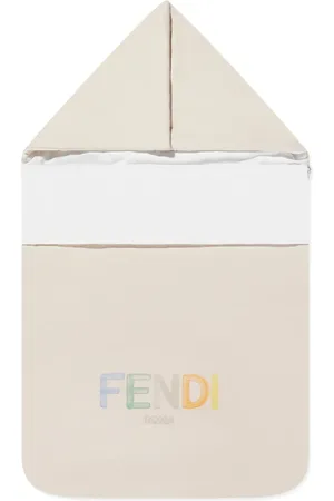 Fendi Logo-embroidered cotton sleeping bag