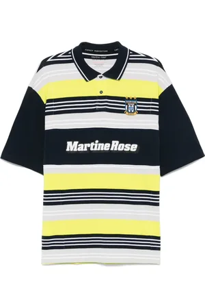 MARTINE ROSE Panelled polo shirt