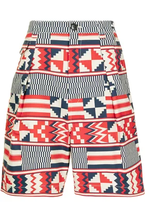 Ports V Geometric-print shorts