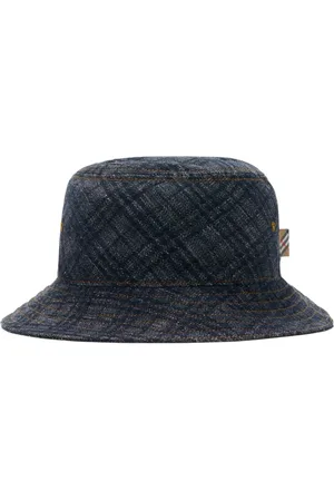 Burberry Checked denim bucket hat