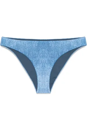 FISICO Denim-effect bikini bottoms