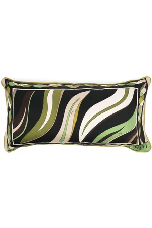 Puccini Fiamme-print silk pillow