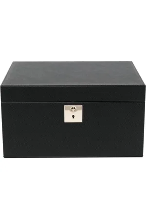 SMYTHSON Panama textured-leather jewellery box