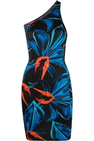 Louisa Ballou Floral-print off-shoulder dress