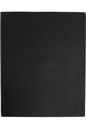 SMYTHSON Logo-print leather notebook