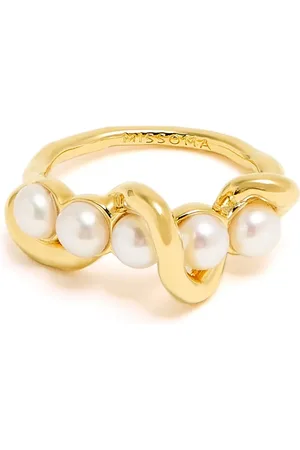 Courrèges Faux pearl ring