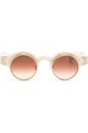 MATSUDA Engraved-detail round-frame sunglasses