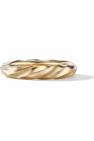 David Yurman 18kt recycled Cable Edge band ring (4mm)