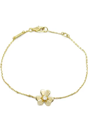 Van cleef 2010s 18K yellow Frivole diamond bracelet