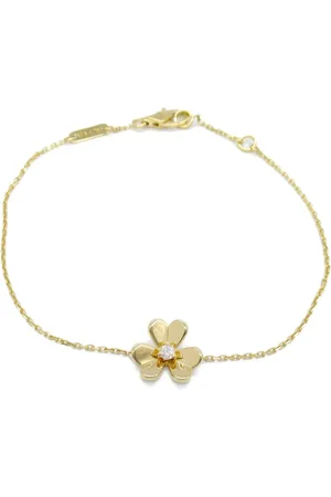 Van cleef Pre-owned 2010s 18K yellow Frivole diamond bracelet