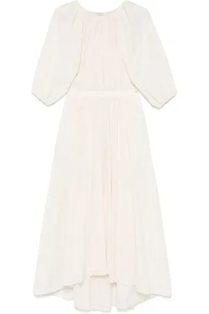 Serafini Puff-sleeve maxi dress