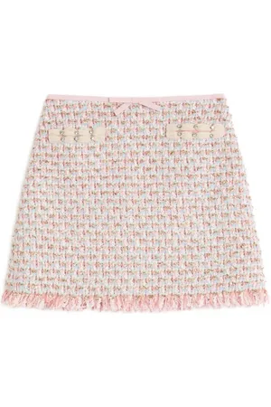 VALENTINO GARAVANI RIBBON TWEED SKIRT