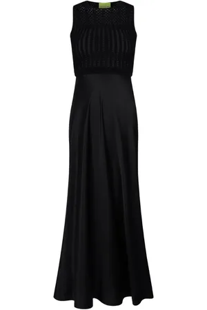 SHANGHAI TANG Satin midi dress