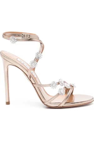 Aquazzura 110mm leather sandals