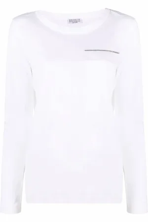 Brunello Cucinelli Monili-chain long-sleeved T-Shirt