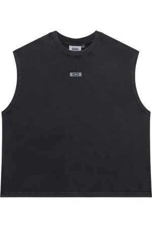 GCDS Stone-washed tank top