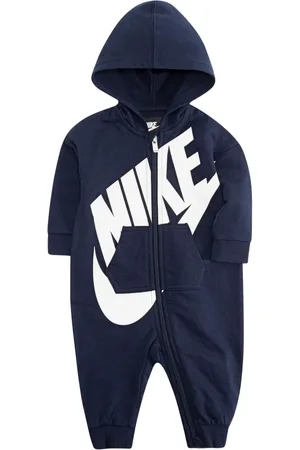 Nike Logo-print hooded babygrow