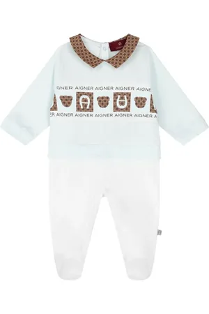 Aigner Collar-detail babygrow
