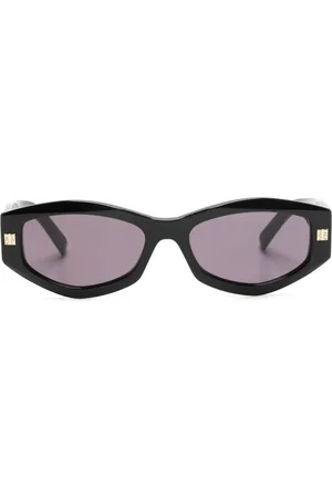 Givenchy Logo-print oval-frame sunglasses
