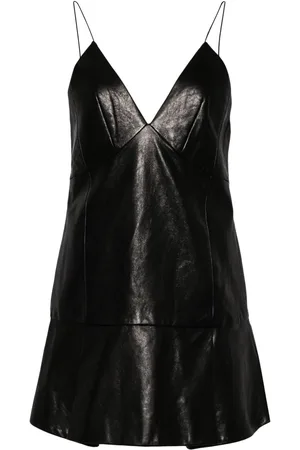 Khaite The Archie leather minidress