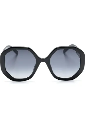 Marc Jacobs Embossed-logo round-frame sunglasses