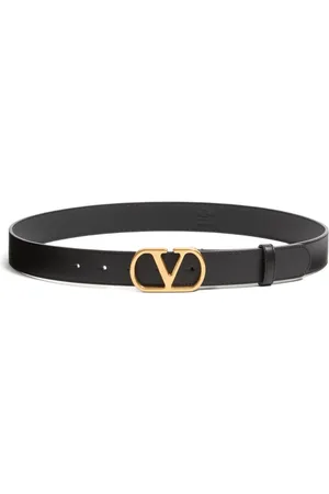 VALENTINO GARAVANI VLOGO SIGNATURE BELT IN SHINY CALFSKIN 30 MM
