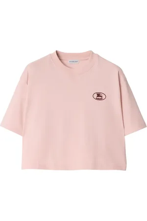 Burberry Cropped cotton T-shirt