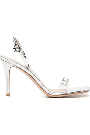 Gianvito Rossi Ribbon 90mm crystal-embellished sandals