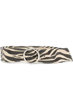 MONNALISA TEEN zebra-print buckle belt