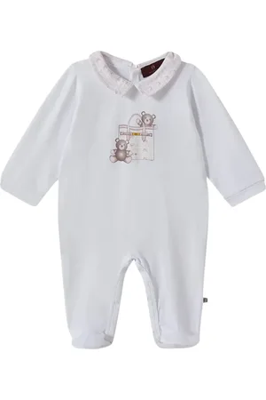 Aigner Bear-embroidered babygrow