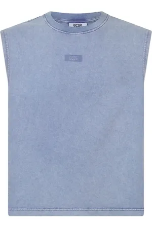 GCDS Stone-washed tank top