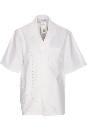 Marine Serre Embroidered-detail shirt